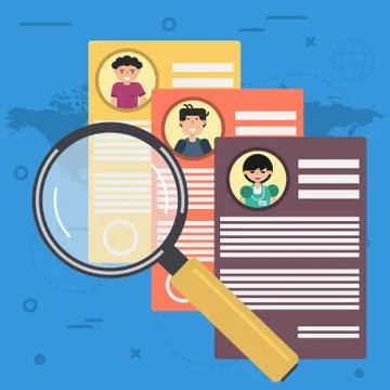 Three personal options - Case study concept Stock Illustration