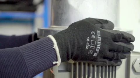 Three-phase electric motor. Installation... | Stock Video | Pond5