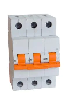 Three-phase electric switch Stock Photos