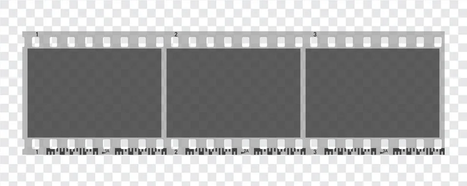 Three photo camera blank frames. Camera roll 库存插图