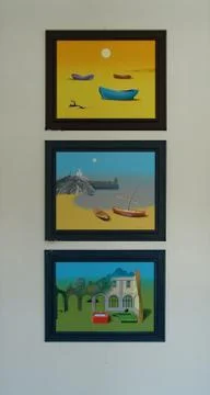 Three pictures Stock Photos