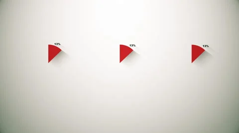 Three pie charts, diagram for presentation.  Stock Footage 66018930