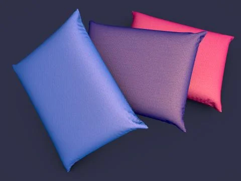 Three pillows Stock Illustration