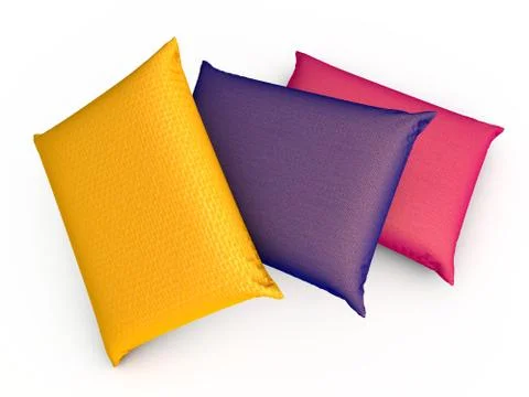Three pillows Stock Illustration