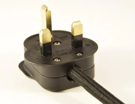 Three pin plug Stock Photos