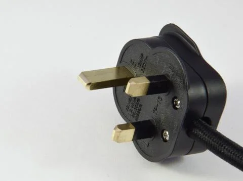 Three pin plug Stock Photos