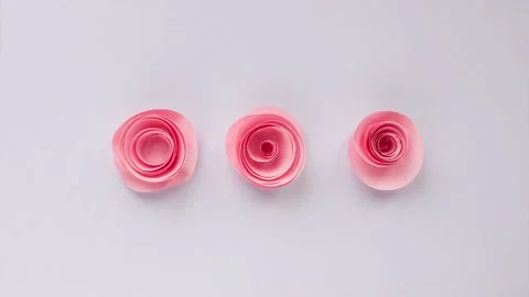 Three pink poses gradually appearing on light background. Stock Footage 158241299