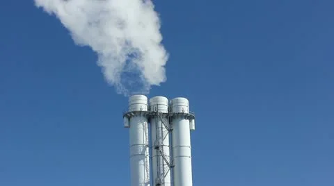 Three pipes with a smoke Stockbeeldmateriaal 21761690