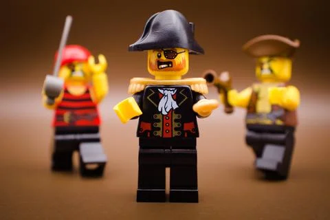 Three pirates Stock Photos