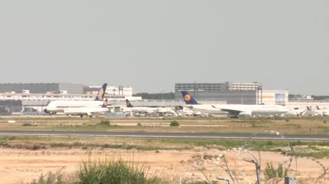 Three planes rolling Stock Footage 11437199