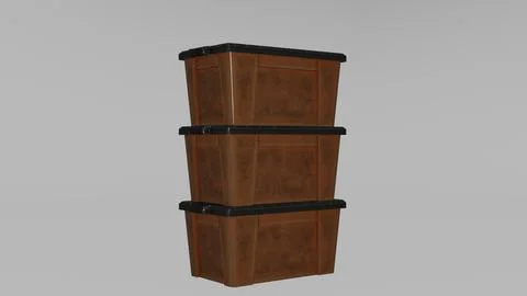 Three plastic box for kitchen 2 Stock Illustration