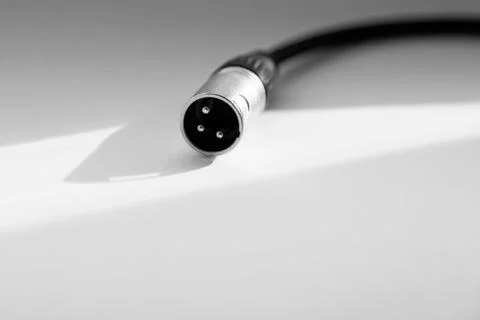 Three-pole audio connector for amplifiers and more Stock Photos