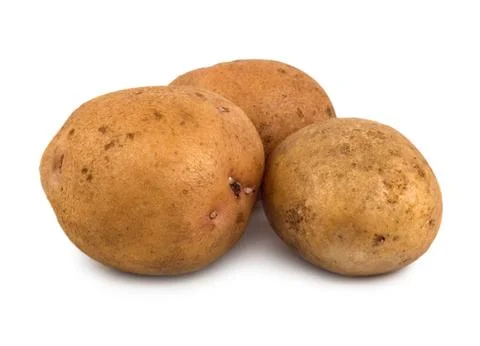 Three potatoes Stock Photos