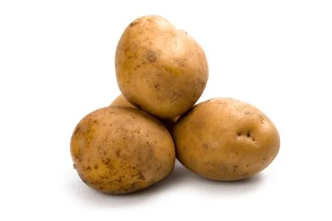 Three potatoes Stock Photos