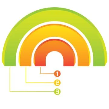 Three process diagram, circle diagram イラスト素材
