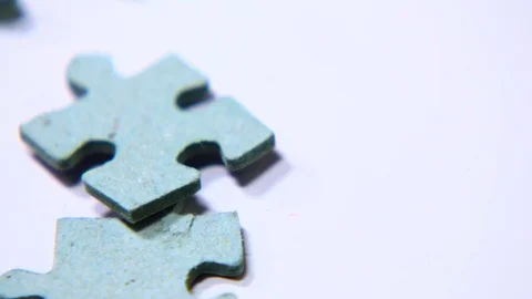 Three puzzle's pieces  Stock Footage 78648506