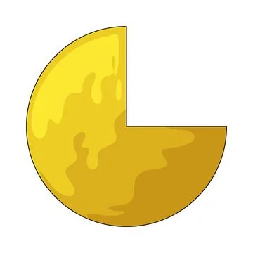 Three-quarter circle illustration Stock Illustration