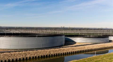 Three Rain Barrels at Maasdijk Stock Photos