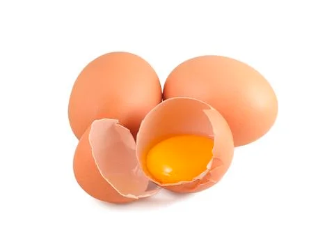 Three raw eggs 写真素材