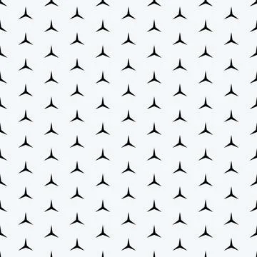 Three-ray star pattern. Seamless loop vector. Stock Illustration