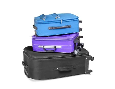 Three ready suitcases Stock-Fotos