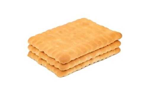 Three rectangular cookies Stock Photos