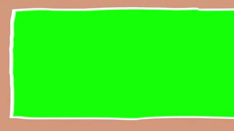 Three rectangular green screen panels displayed against a solid light brown Stock Footage 345148905