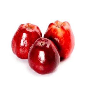 Three red apples Foto stock