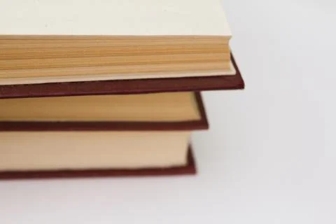 Three red books Stock Photos