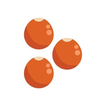Three red coffee beans falling down illustration Stock Illustration