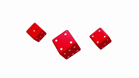 Three red cubes rotate in 3D render. Stock Footage 337179186