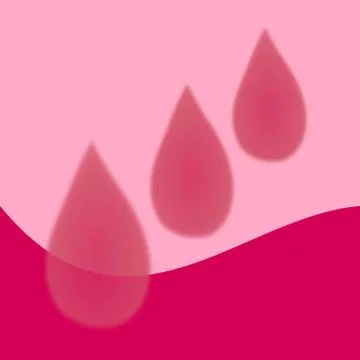 Three red drops Stock Illustration