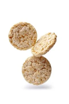 Three rice cake flying idea Stock Photos