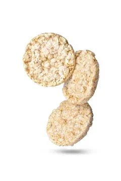 Three rice cake flying idea Stock Photos