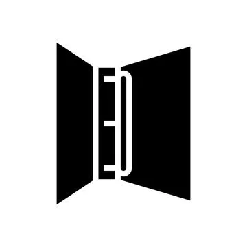 Three-ring binder glyph icon vector illustration Stock Illustration