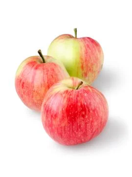 Three ripe apples Stock Photos