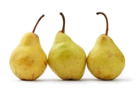 Three ripe pears Stock Photos