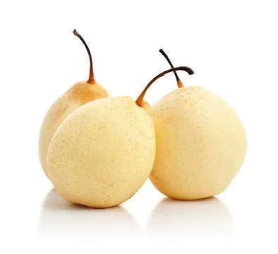 Three ripe pears Stock Photos