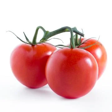 Three ripe tomatoes Stock Photos