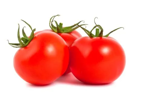 Three ripe tomatoes Stock Photos