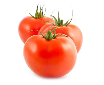Three ripe tomatoes Stock Photos