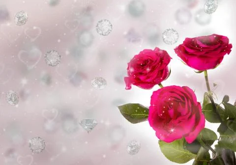 Three roses Stock Illustration