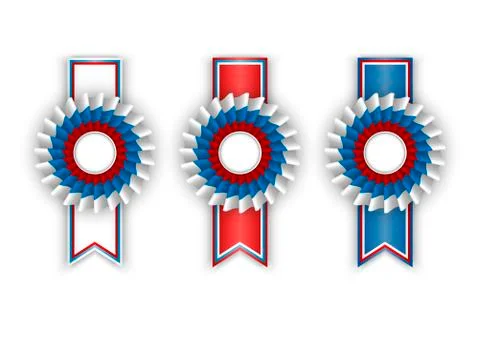Three Rosettes Stock Illustration