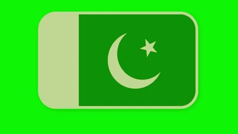 Three rounded rectangular buttons featuring islamic crescent moon and star Stock Footage 346121729