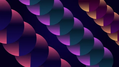 Three rows of purple spheres on dark background in 4k video. Stock-Footage 146603279
