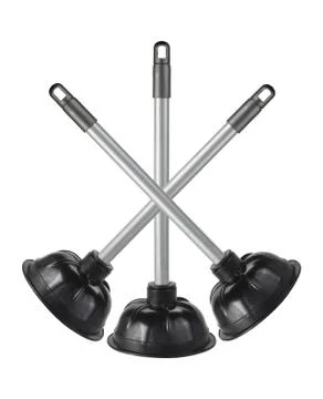 Three Rubber Plungers Stock Photos