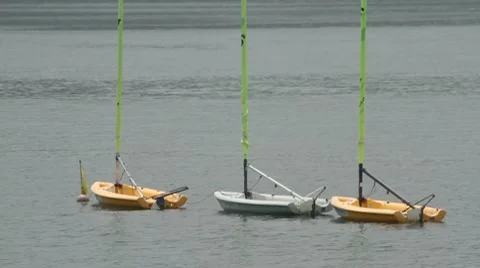 Three sailboats Stock Footage 8576438