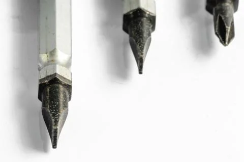 Three screwdriver handle tools head Stock Photos