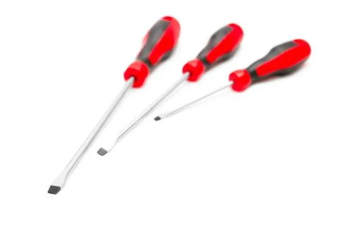 Three screwdrivers Stock Photos