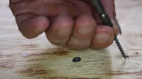 Three screws Stock Footage 58643409